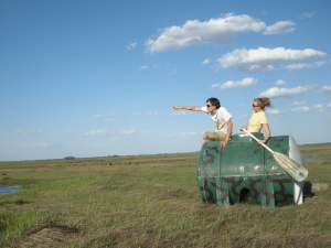 Kate and David on the marsh